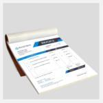 دفتر فواتير A4 (1+2) أربع الوان